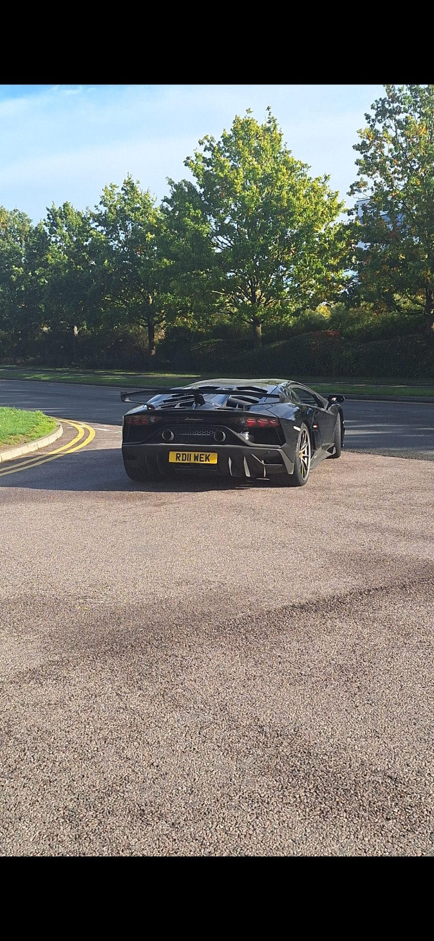 RD11 WEK private number plate on a Lamborghini, spotted in Hatfield