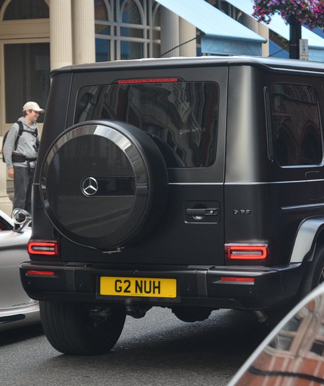 G2 NUH private number plate on a Mercedes-Benz G-Class, spotted in London