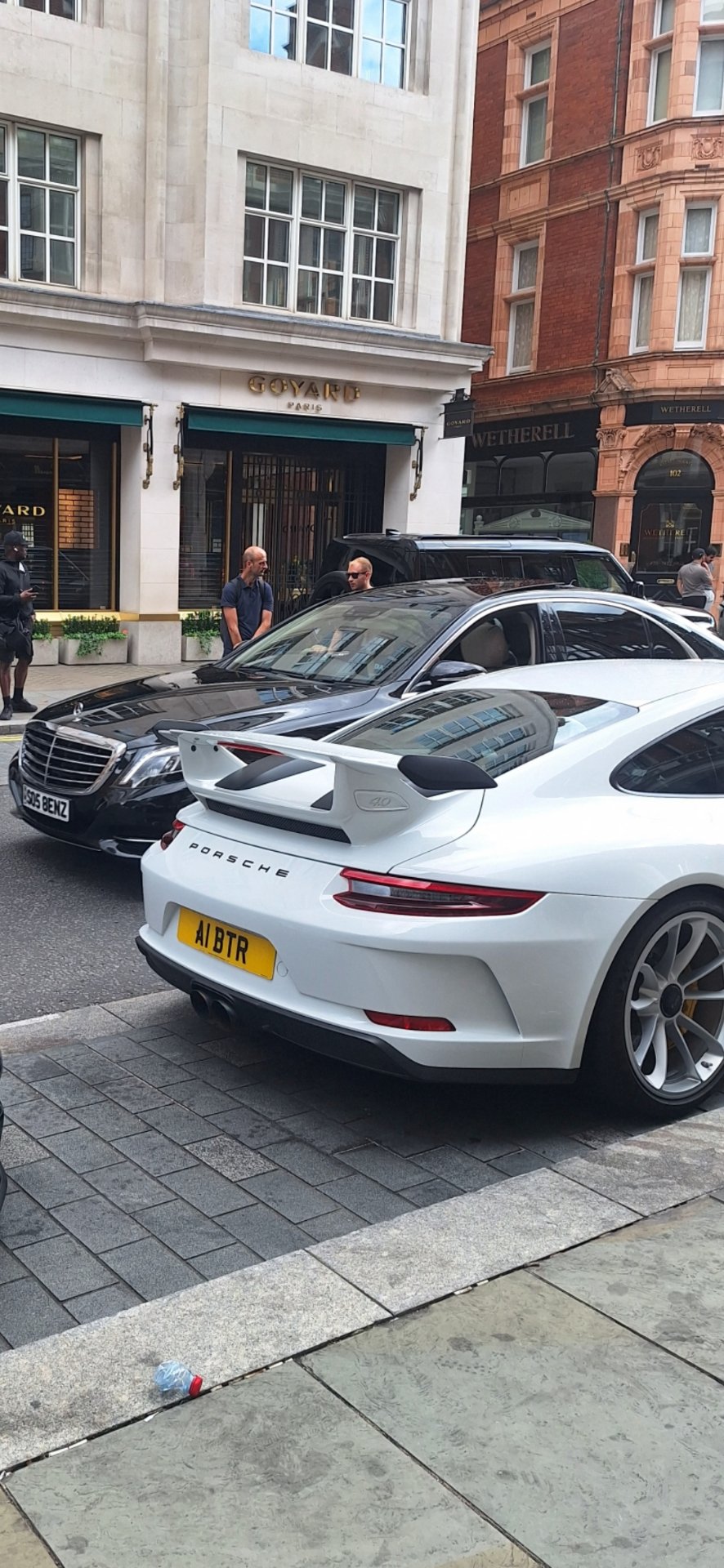 A1 BTR private number plate on a Porsche 911, spotted in London
