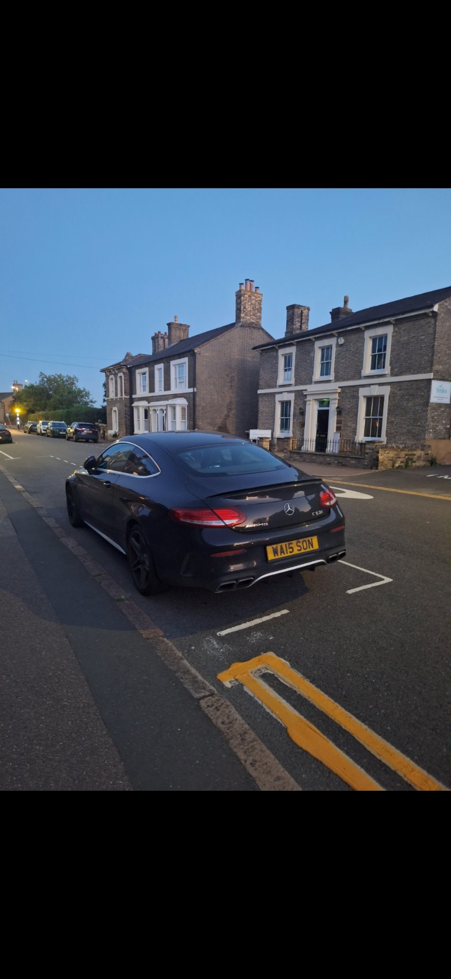WA15 SON spotted on Mercedes-Benz C-Class C63 S AMG