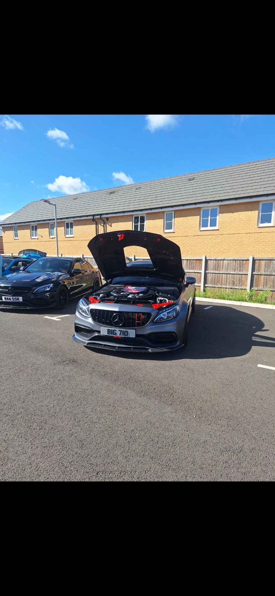 BIG 710 spotted on Mercedes-Benz C-Class C63 S AMG
