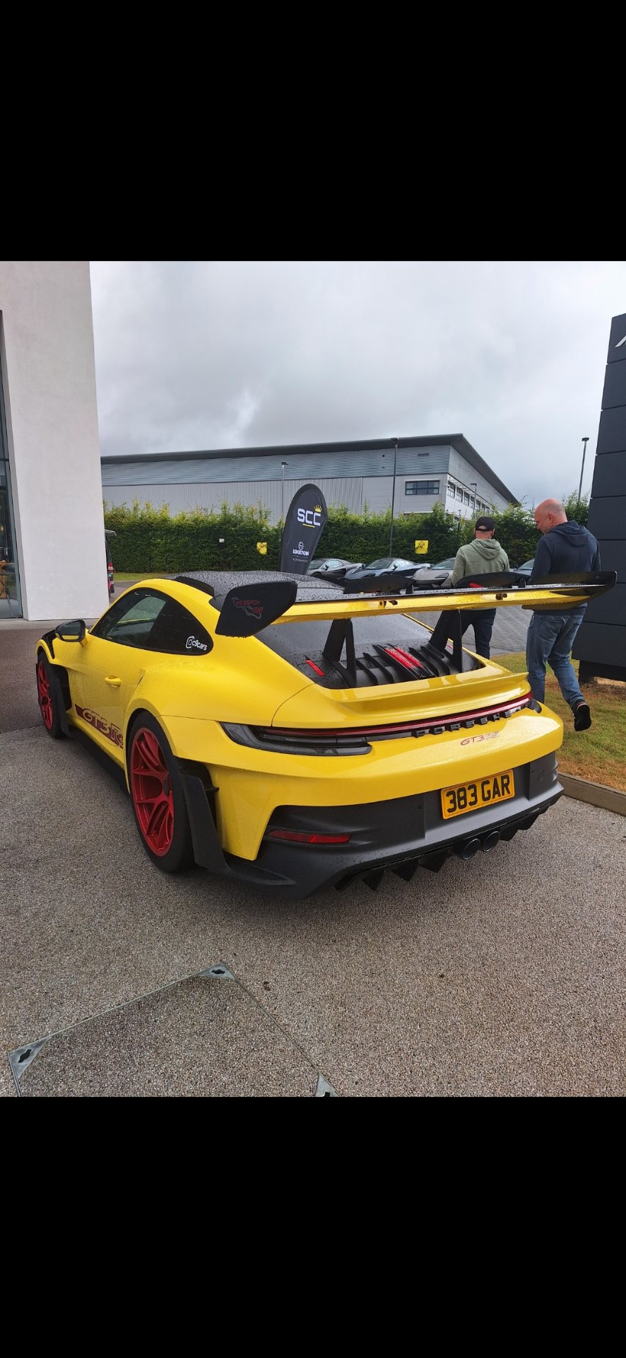 383 GAR private number plate on a Porsche, spotted in Hatfield