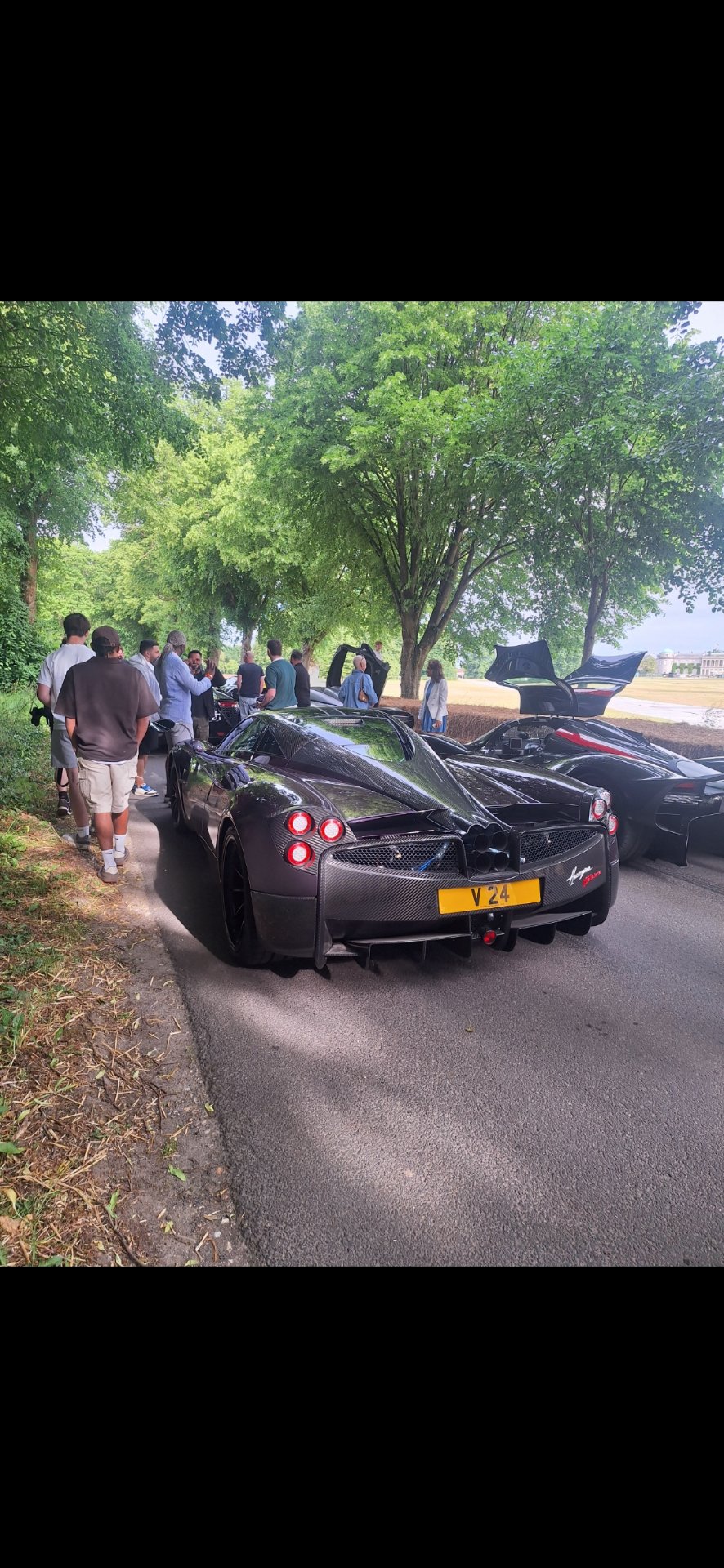 V 24 spotted on Pagani Huayra