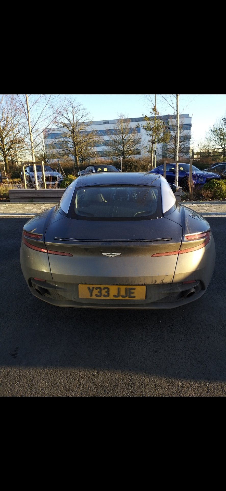 Y33 JJE spotted on Aston Martin