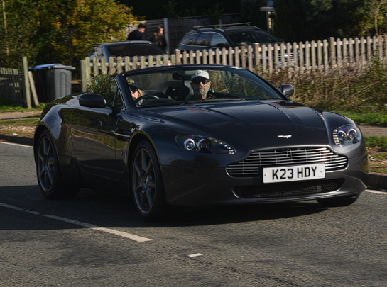 K23 HDY spotted on Aston Martin Vantage GT8