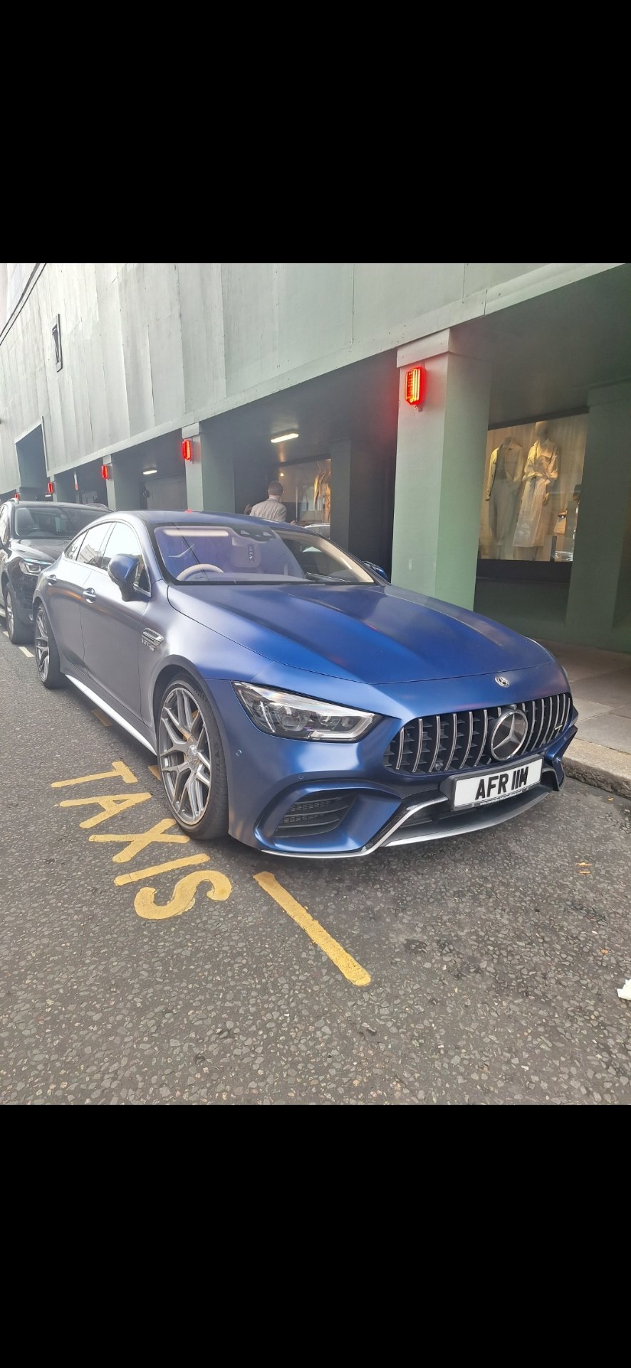 AFR 11M private number plate on a Mercedes-Benz AMG GT, spotted in London