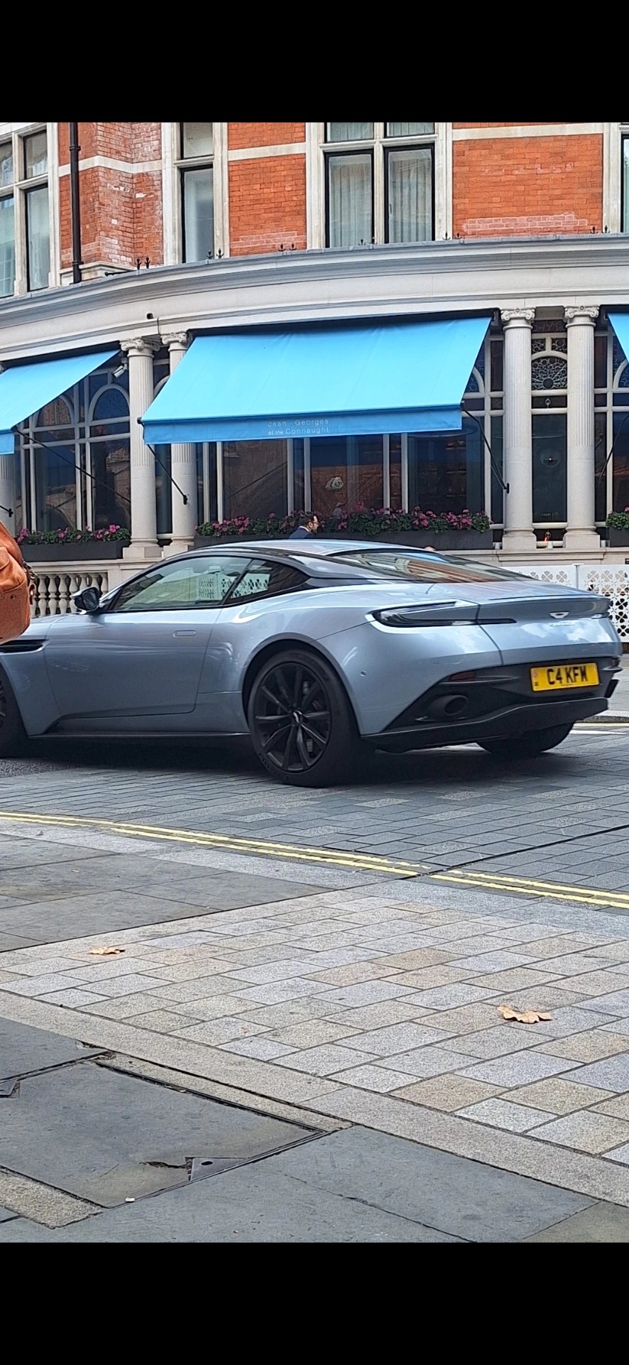C4 KFM private number plate on a Aston Martin DB11, spotted in London