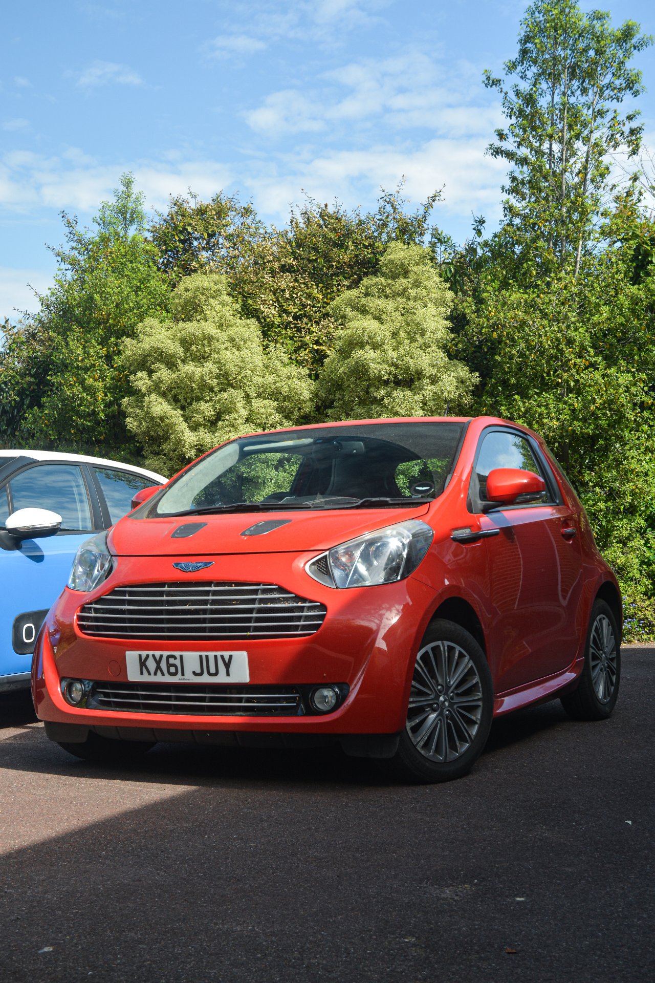 KZ61 JUY spotted on Aston Martin cygnet