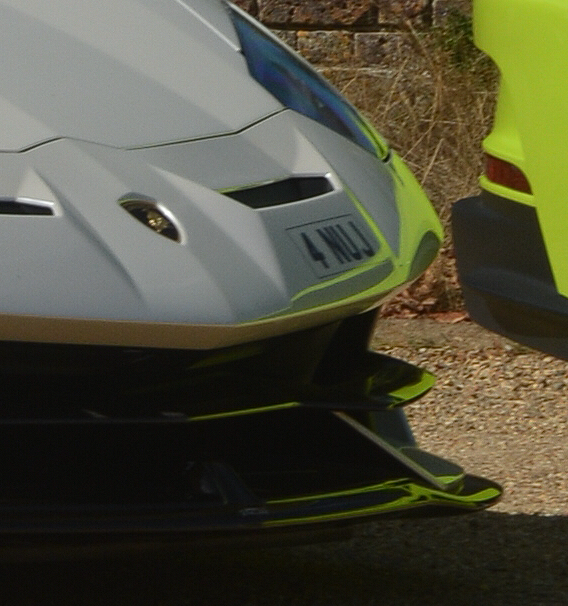4 NUJ spotted on Lamborghini Aventador SVJ