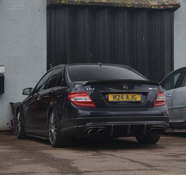 M24 AJG spotted on Mercedes-Benz C-Class C63