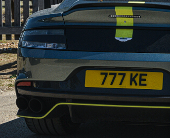 777 KE spotted on Aston Martin Rapide
