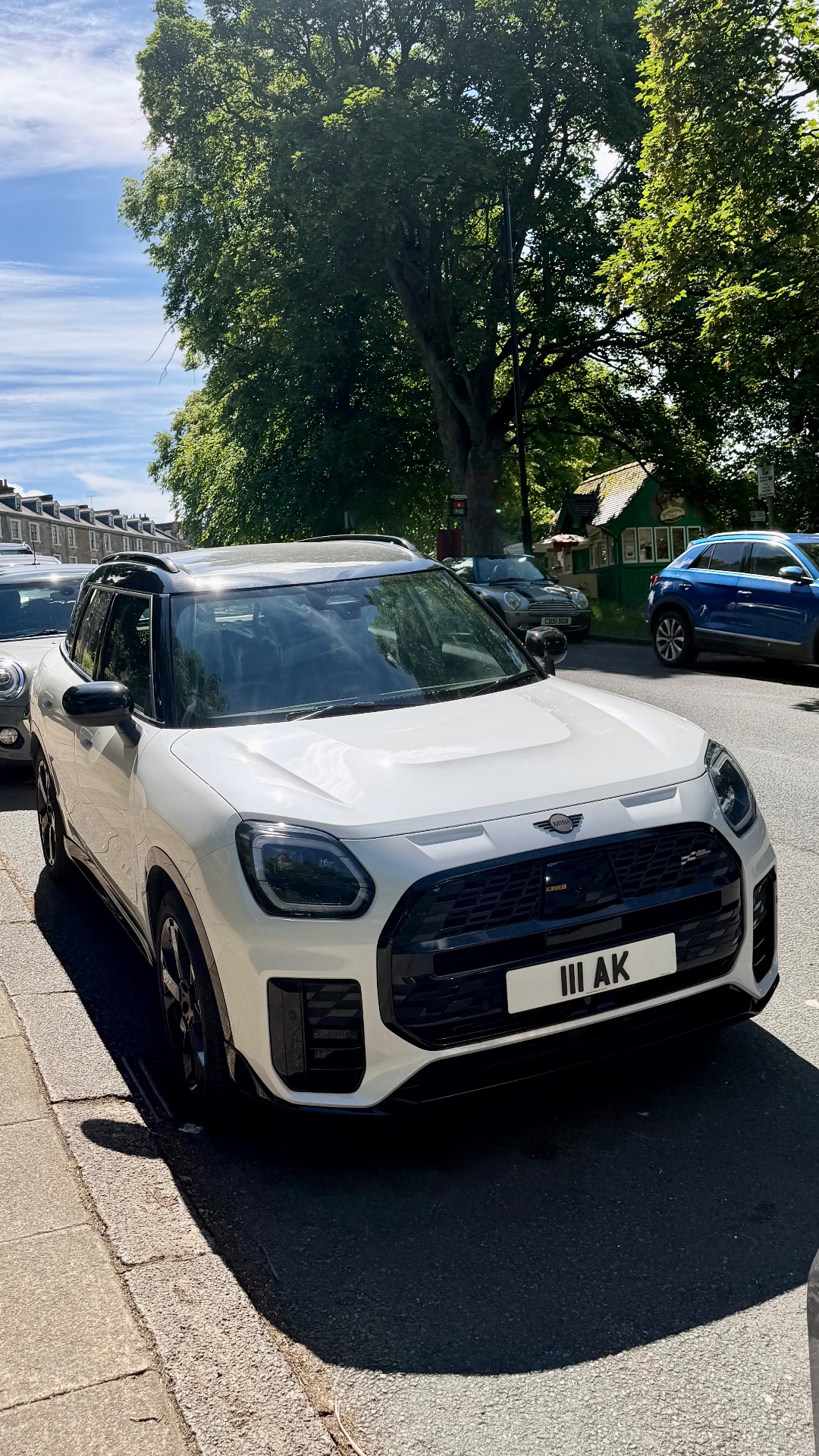 111 AK private number plate on a Mini Countryman S ALL4, spotted in Harrogate