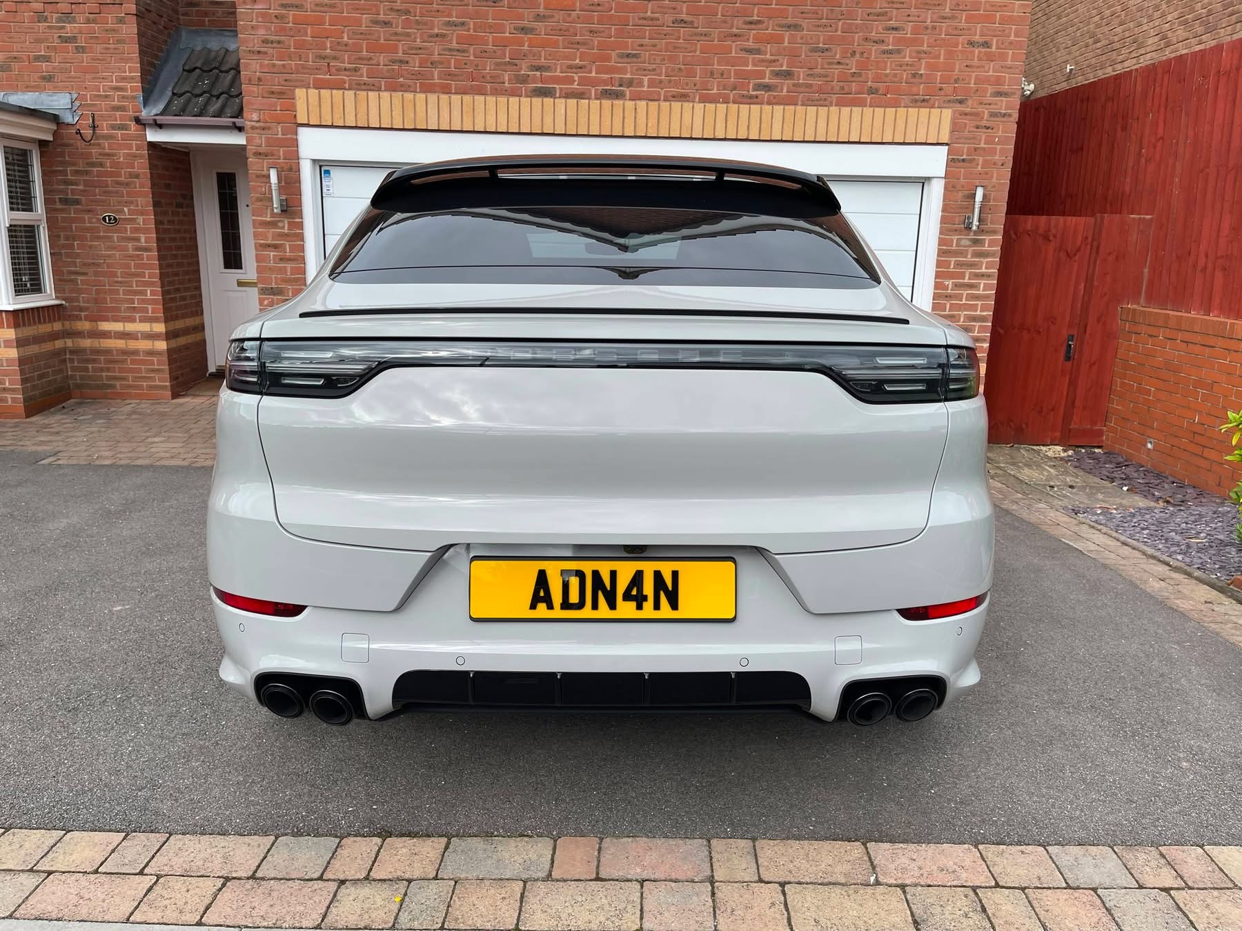 ADN 4N private number plate on a Porsche Macan