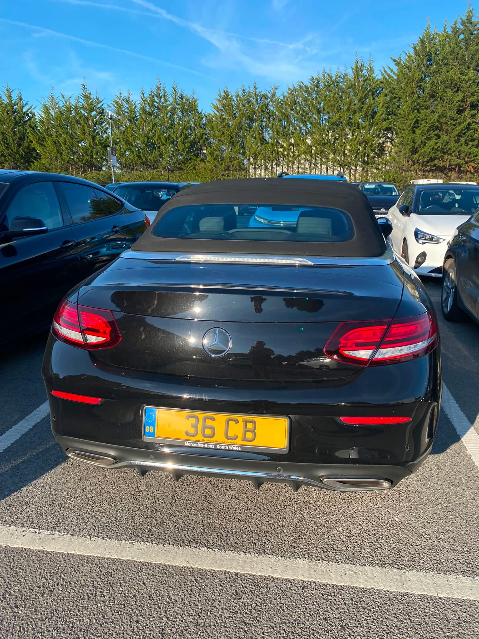36 CB spotted on Mercedes-Benz C-Class C200 AMG