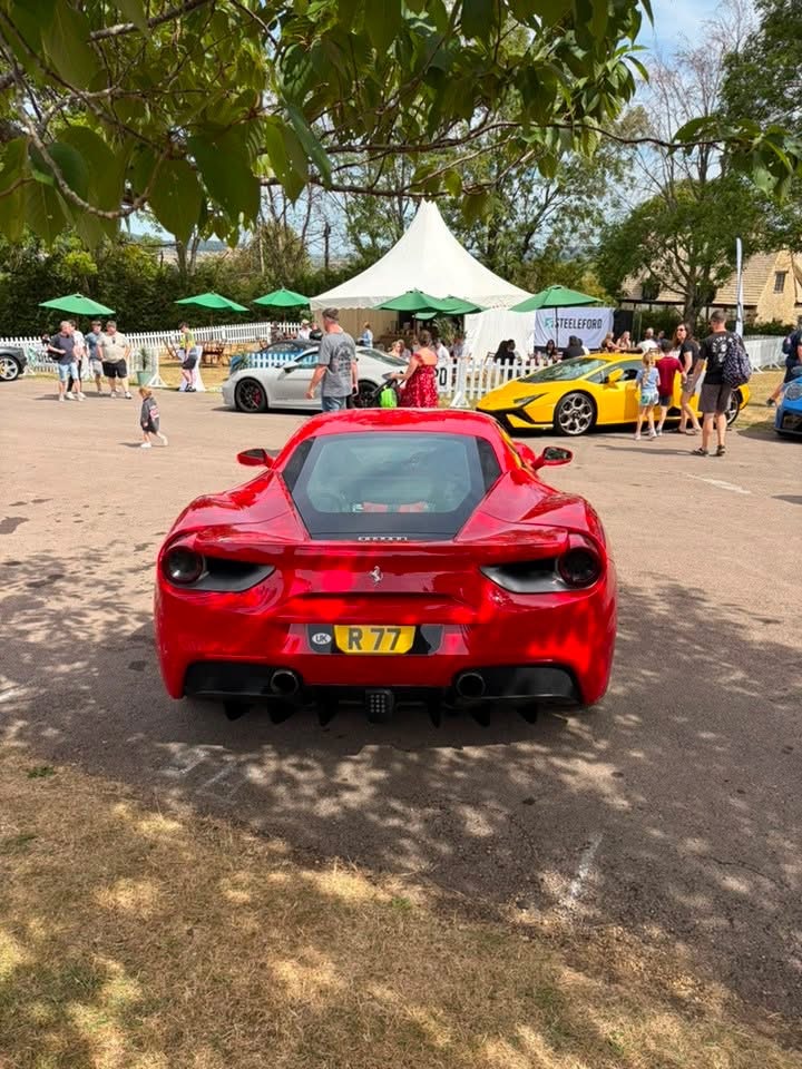 R 77 spotted on Ferrari 488