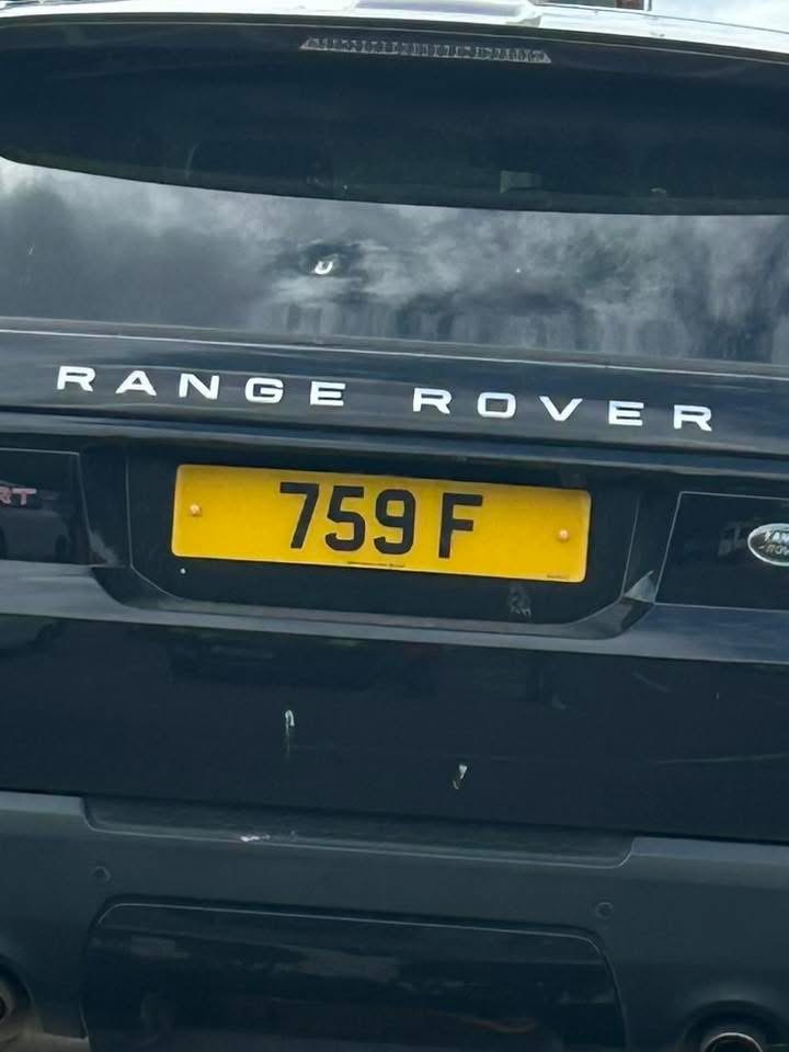 759 F spotted on Land Rover Range Rover Sport
