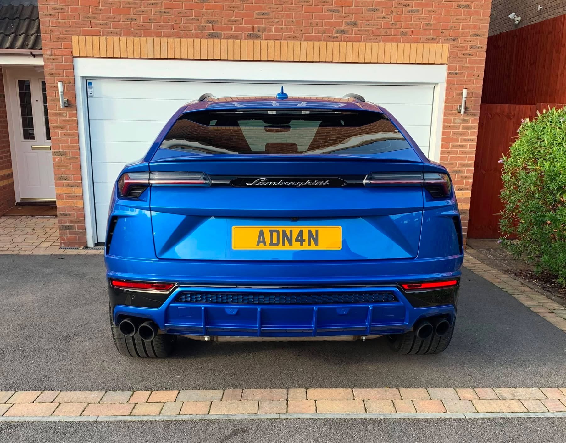 ADN 4N private number plate on a Lamborghini Urus