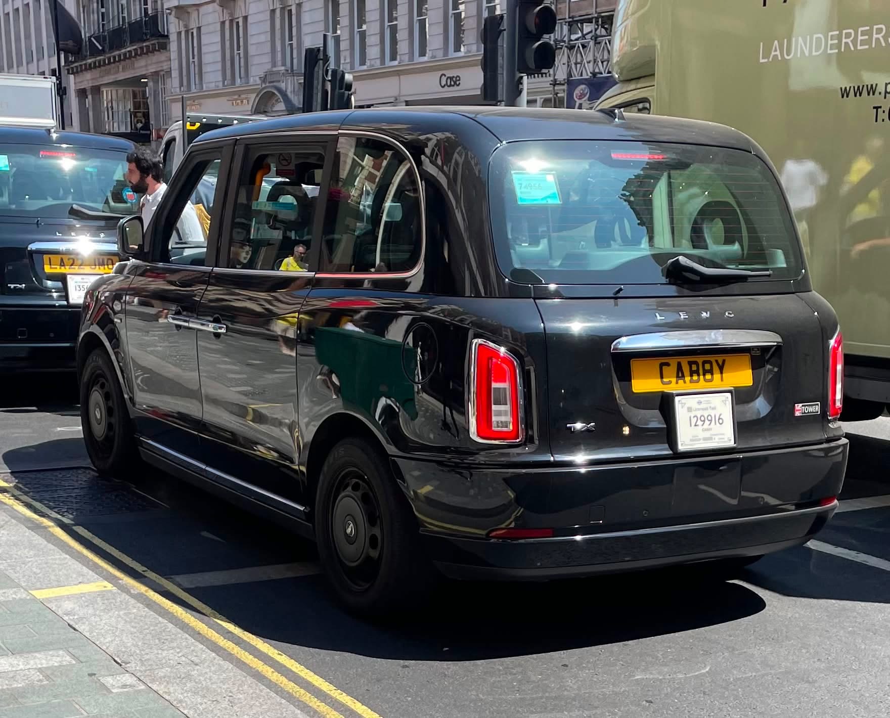 CAB 8Y spotted on LEVC