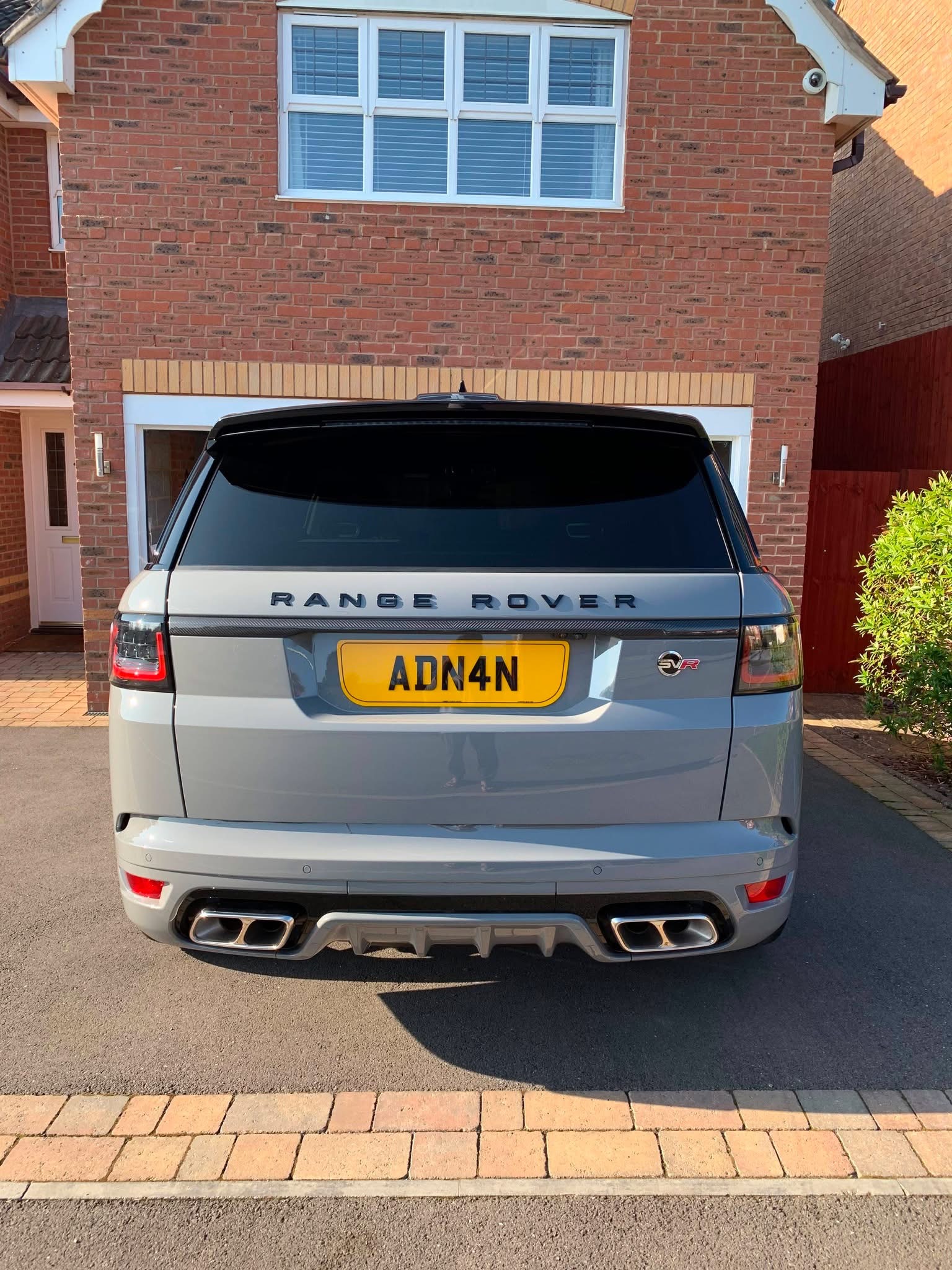 ADN 4N private number plate on a Land Rover Range Rover Sport