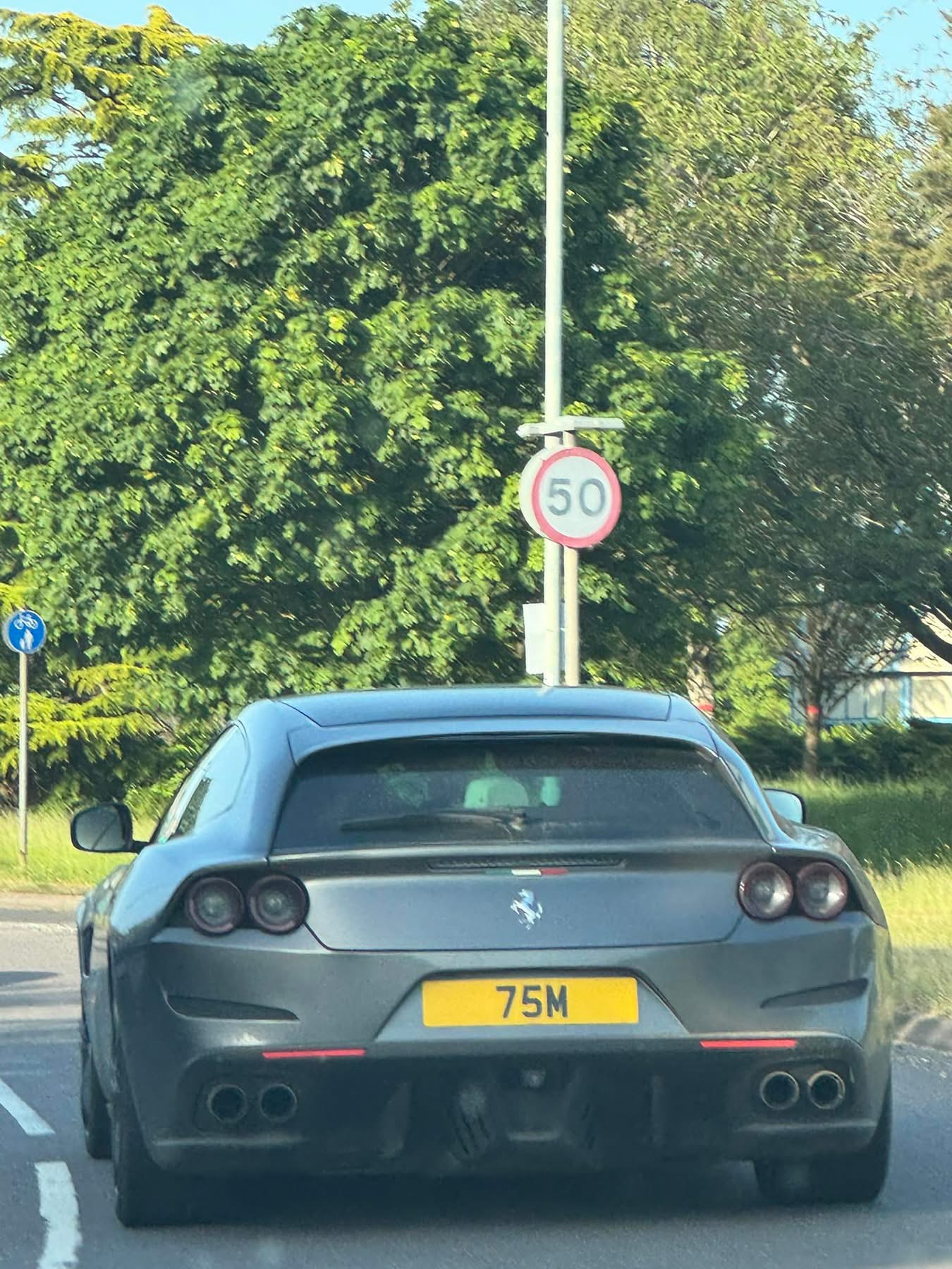75 M spotted on Ferrari GTC4 Lusso