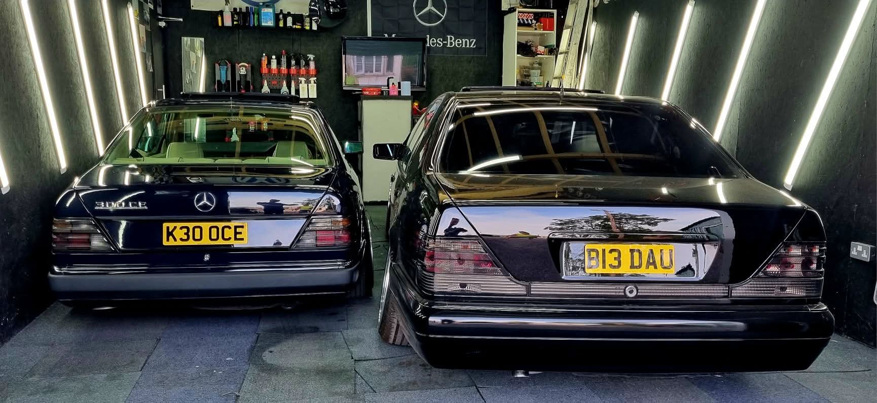 K30 OCE private number plate on a Mercedes Benz 300CE, spotted in Kinsley