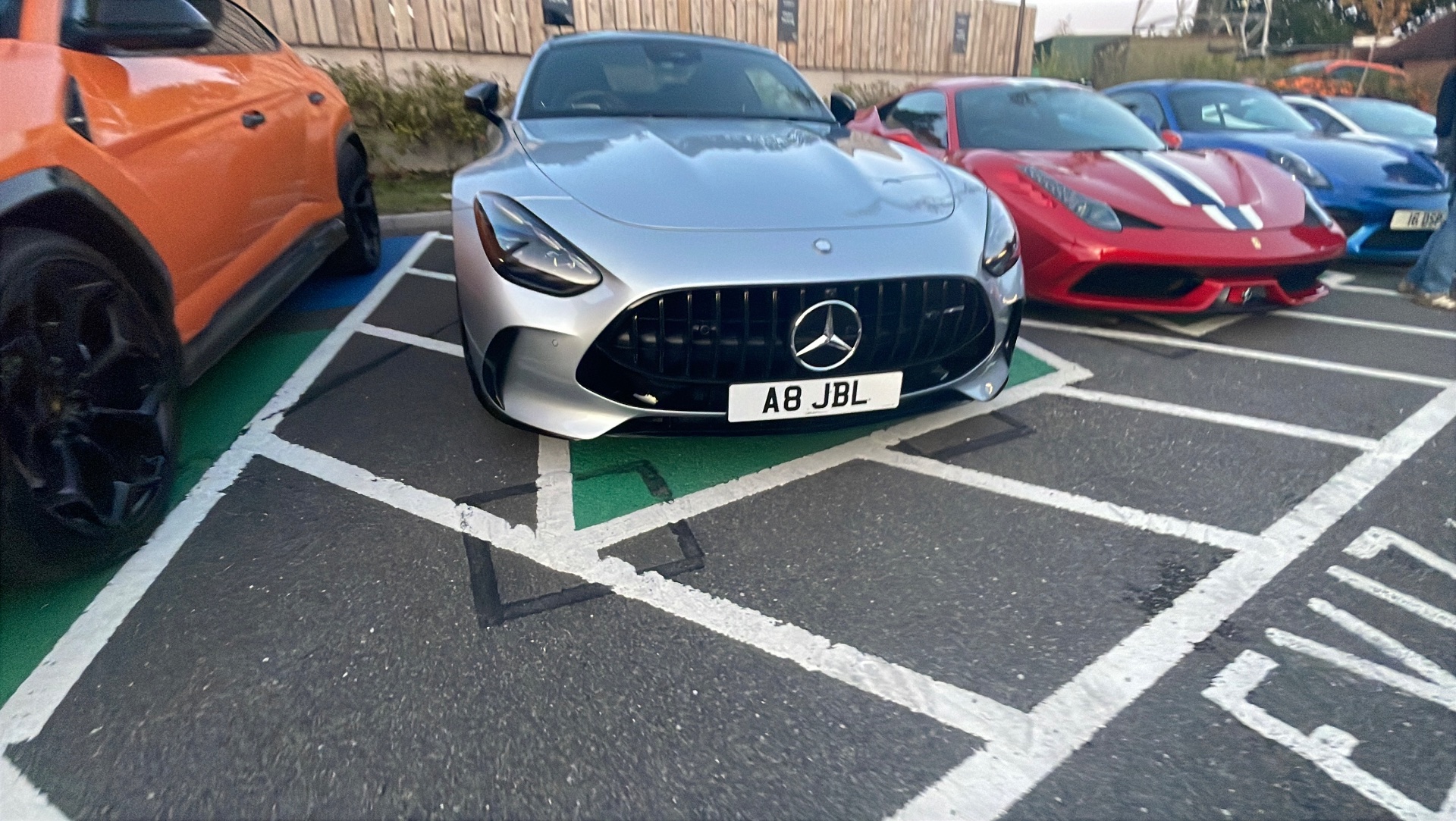 A8 JBL private number plate on a Mercedes-Benz AMG GT, spotted in Worcestershire