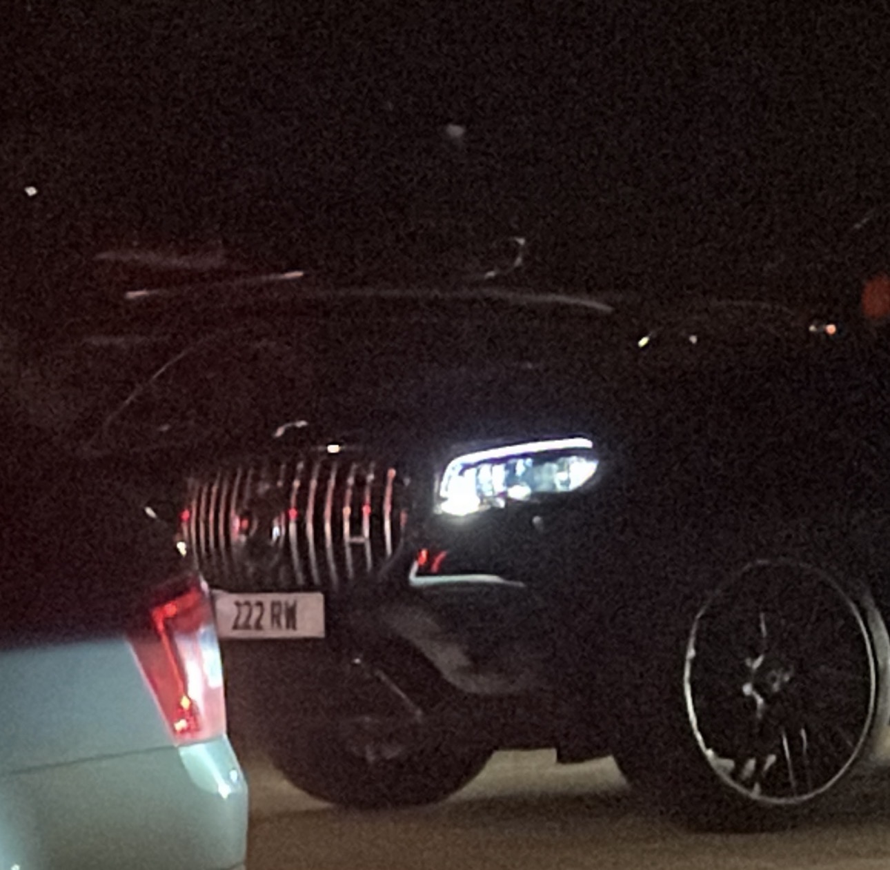 222 RW private number plate on a Mercedes-Benz GLS, spotted in Folkestone
