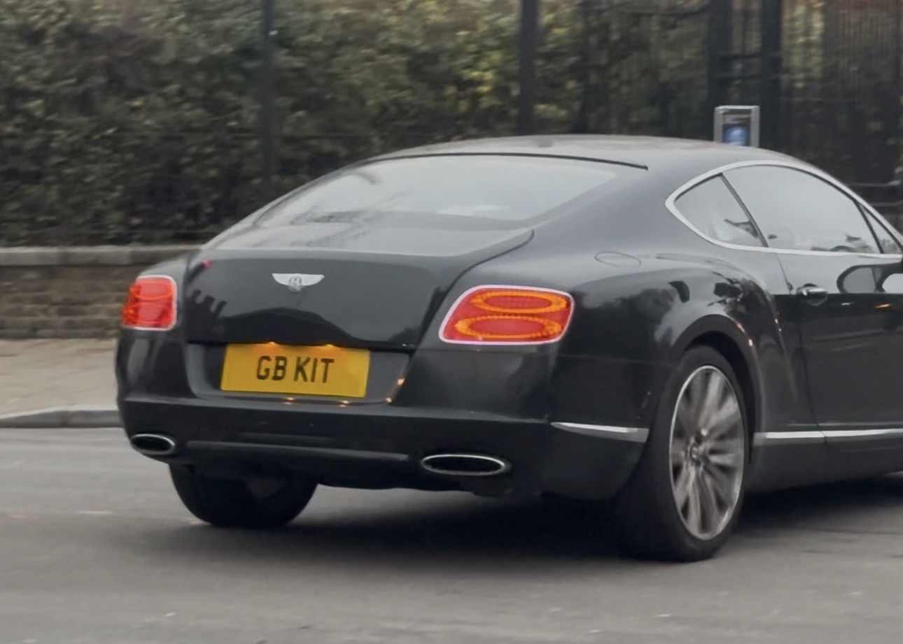GBK 1T spotted on Bentley Continental GT