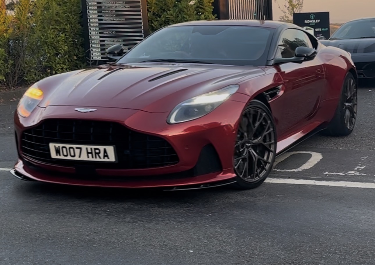 WO07 HRA spotted on Aston Martin DB12 Coupe