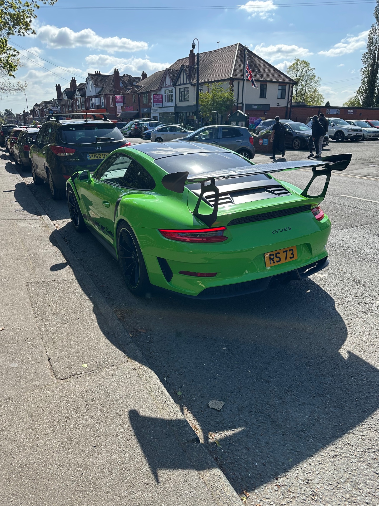 RS 73 private number plate on a Porsche