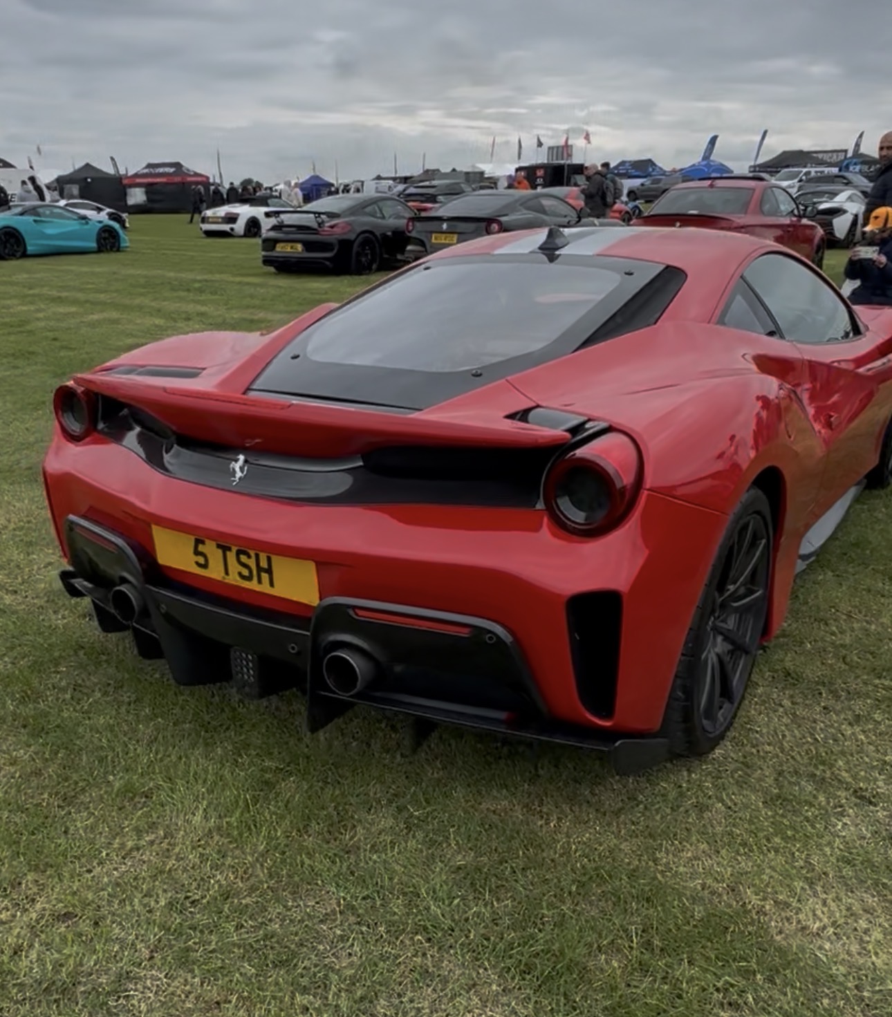 5 TSH spotted on Ferrari 488 Pista