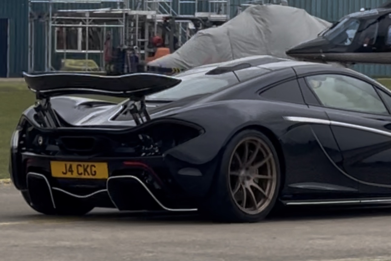 J4 CKG private number plate on a McLaren P1, spotted in Sywell Aerodrome