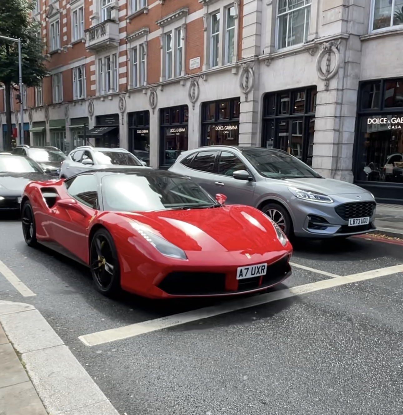 A7 UXR spotted on Ferrari 488