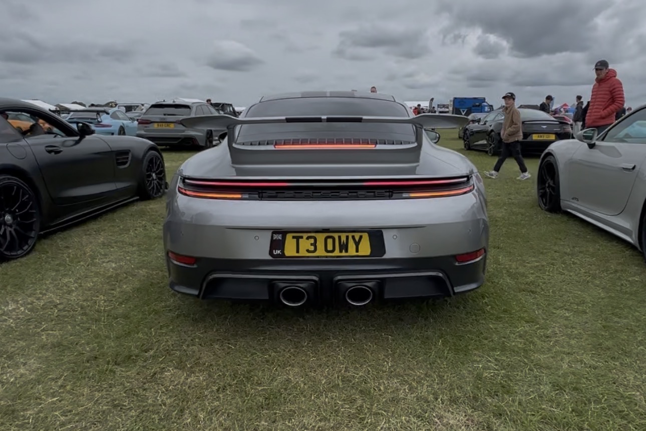 T3 OWY private number plate on a Porsche 911, spotted in Sywell Aerodrome