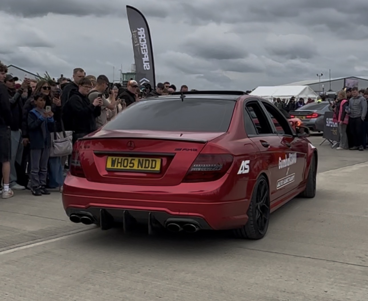 WH05 NDD private number plate on a Mercedes-Benz C-Class, spotted in Sywell Aerodrome