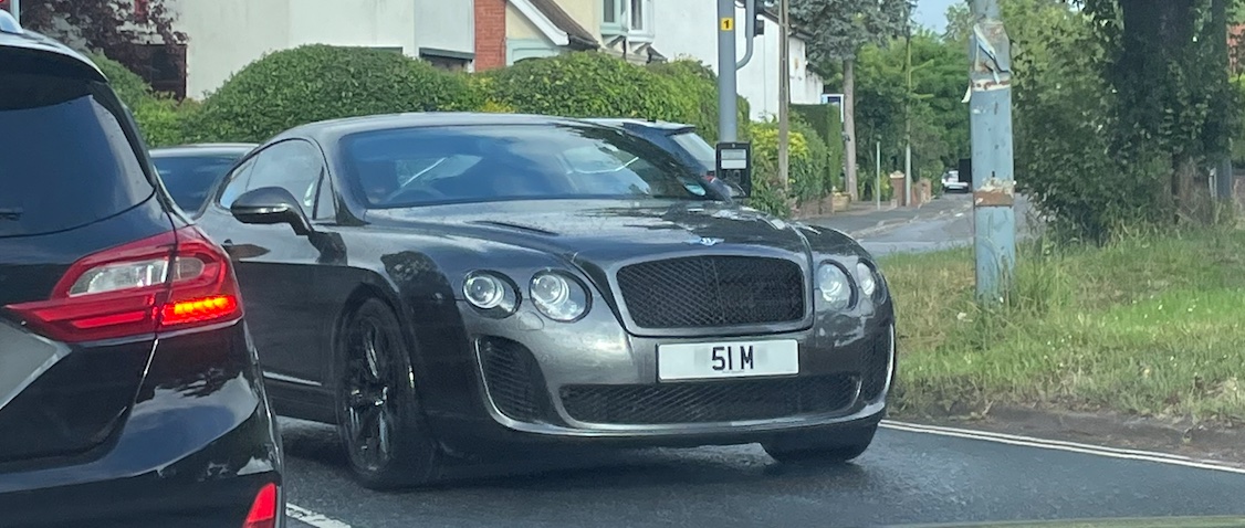51 M spotted on Bentley Continental GT Supersports