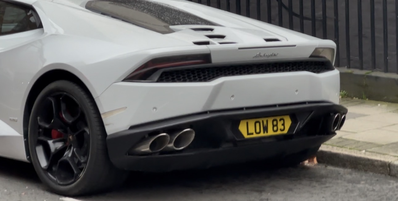 LOW 83 spotted on Lamborghini Huracan