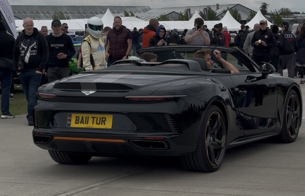 BA11 TUR private number plate on a Bentley, spotted in Sywell Aerodrome