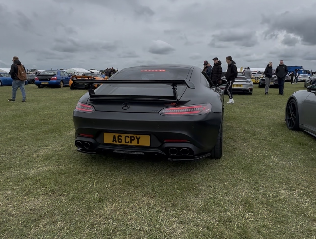 A6 CPY private number plate on a Mercedes-Benz AMG GT, spotted in Sywell Aerodrome