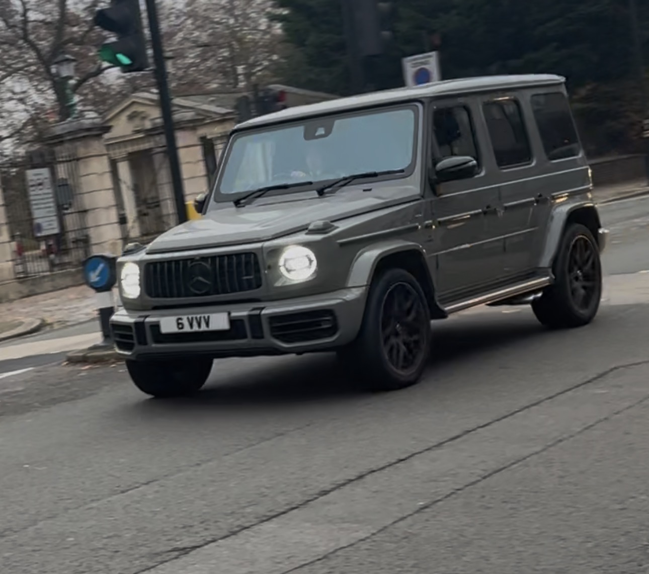 6 VVV private number plate on a Mercedes-Benz G-Class, spotted in London