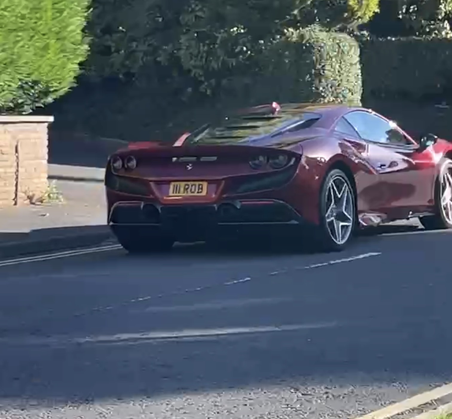 111 ROB spotted on Ferrari F8