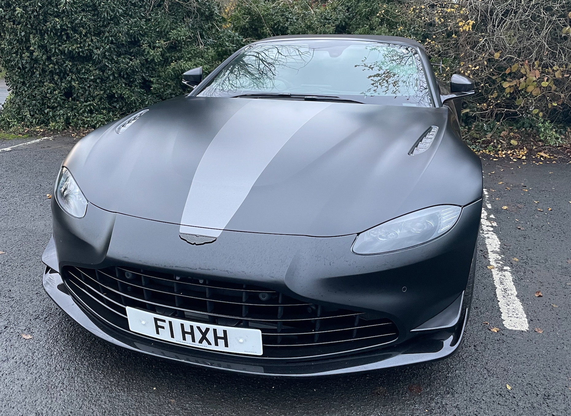 F1 HXH private number plate on a Aston Martin Vantage Roadster F1 Edition, spotted in Worcester