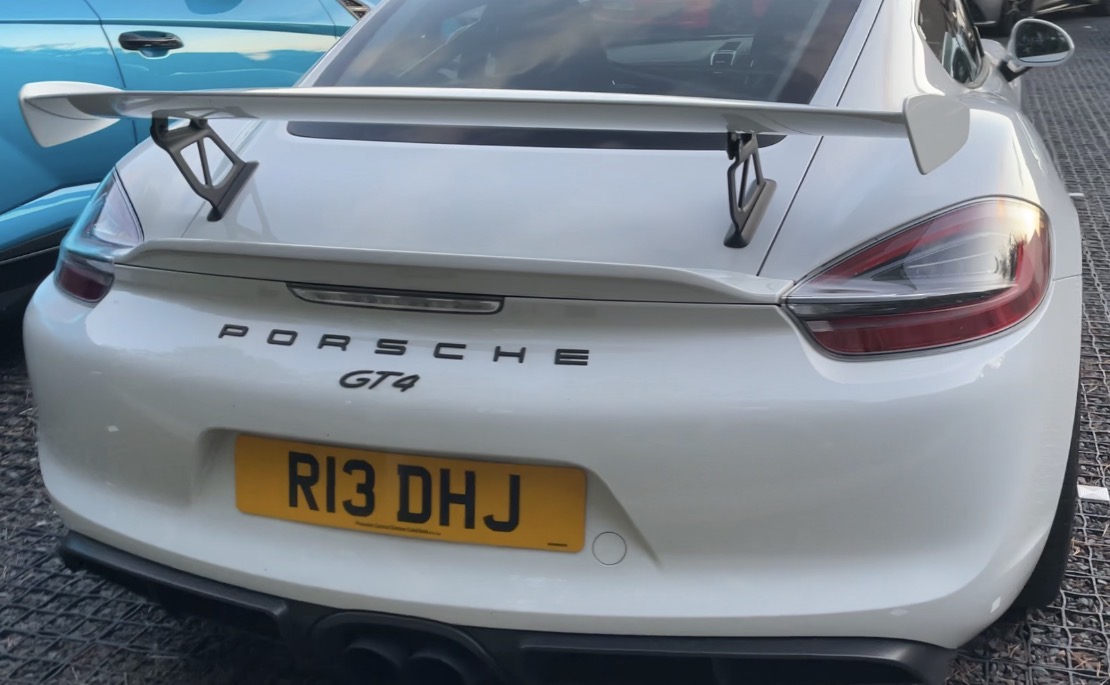R13 DHJ spotted on Porsche 718 Cayman GT4