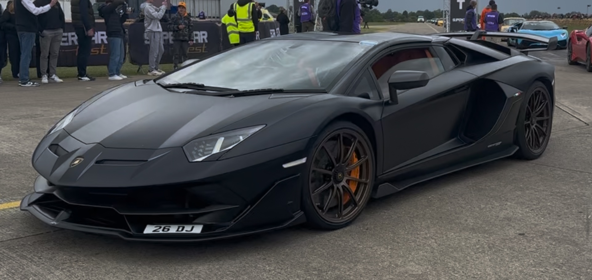26 DJ spotted on Lamborghini Aventador