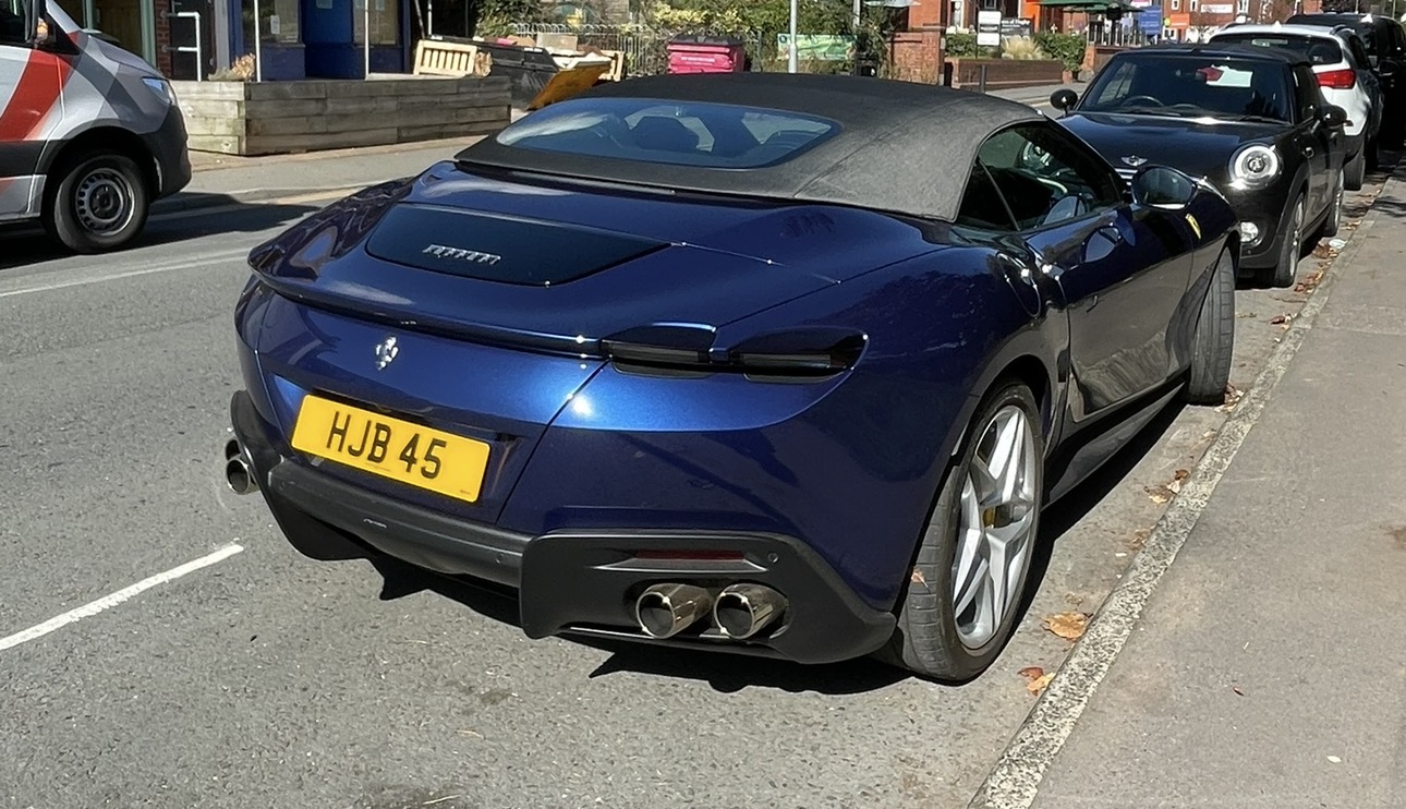 HJB 45 spotted on Ferrari Roma