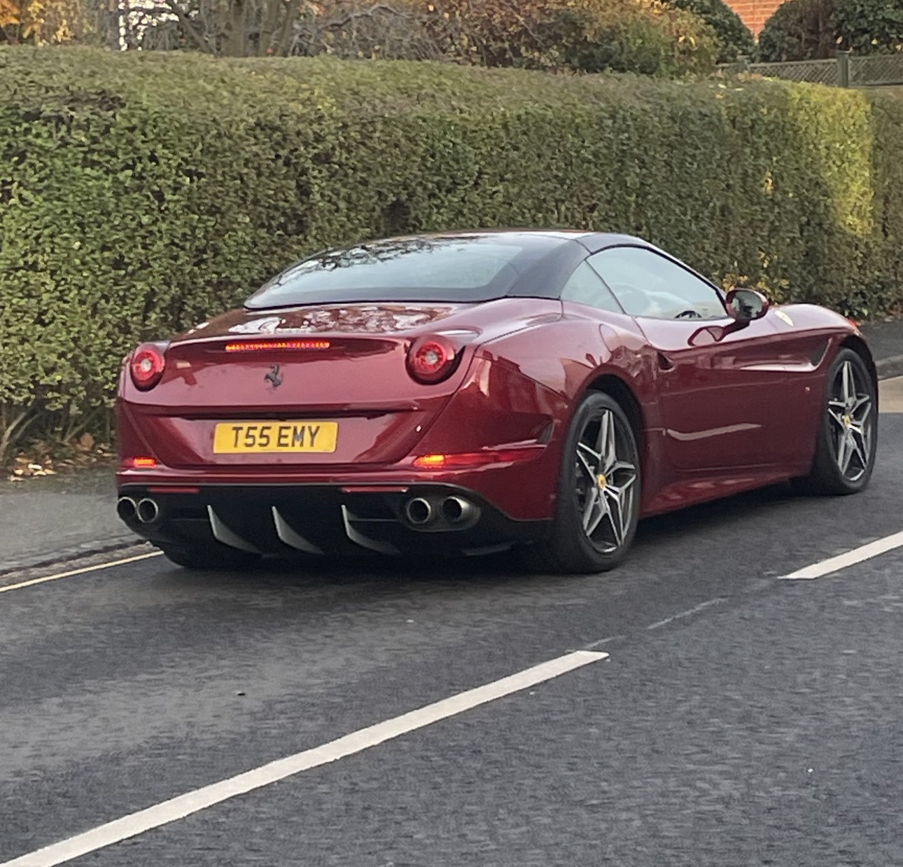 T55 EMY spotted on Ferrari California