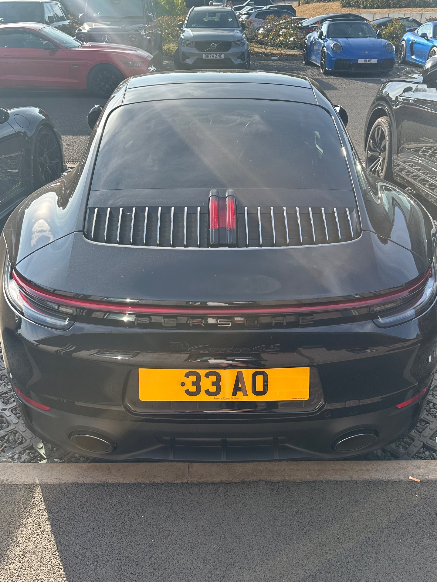 33 AO spotted on Porsche 911 Carrera 4S