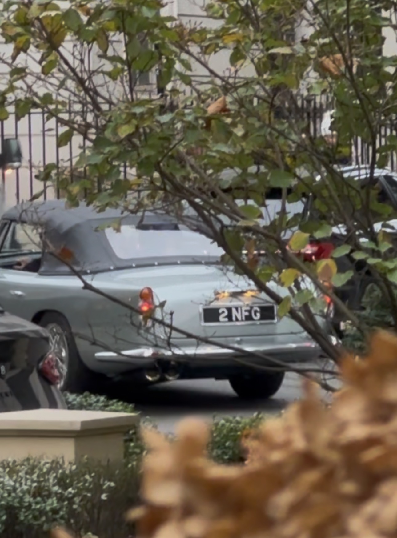 2 NFG private number plate on a Aston Martin, spotted in London
