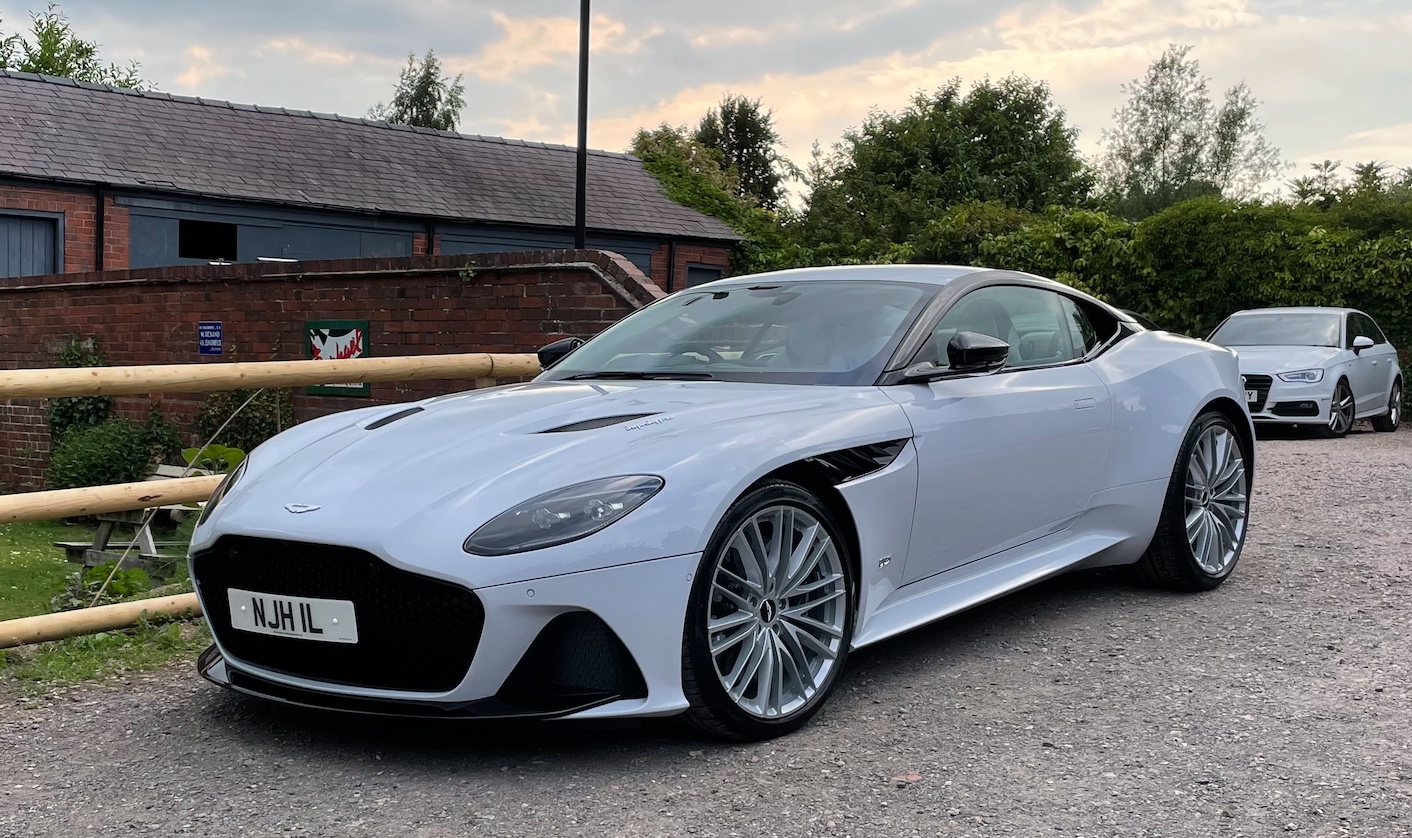 NJH 1L private number plate on a Aston Martin DBS, spotted in Worcestershire