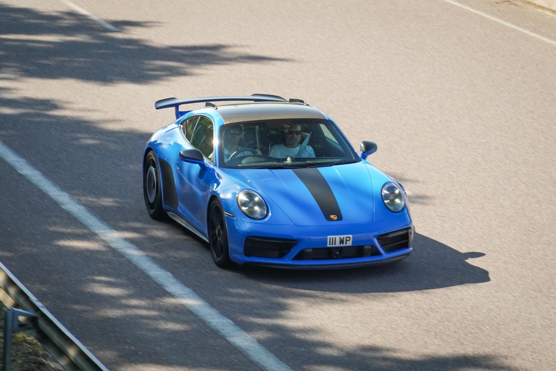 111 WP private number plate on a Porsche 911, spotted in Calais